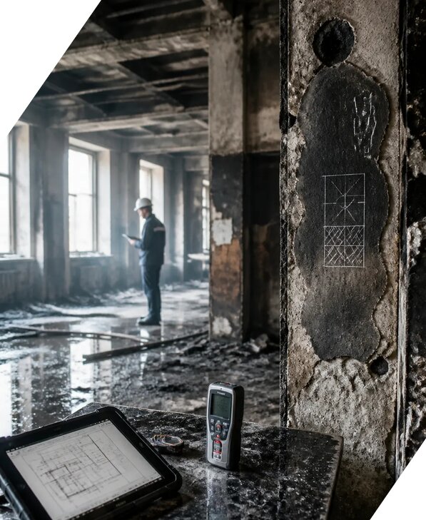 Обследование зданий после пожара в Сосновом Боре от 15237 р. | ЭкспертизаРоссия